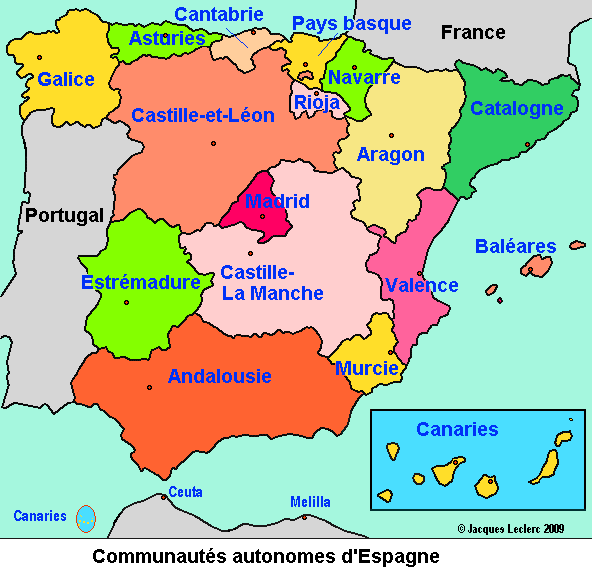 Communauts autonomes d'Espagne, http://www.tlfq.ulaval.ca/axl/europe/espagneetat.htm